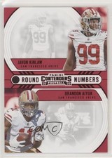 2020 Panini Contenders Round Numbers Ruby Brandon Aiyuk Javon Kinlaw #RN-KA 1ai1