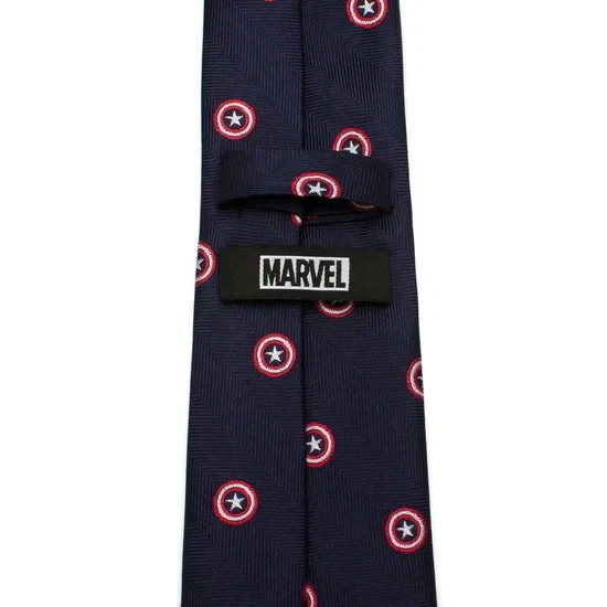 Corbata para hombre Marvel Capitán América azul marino Foto 4 de 4