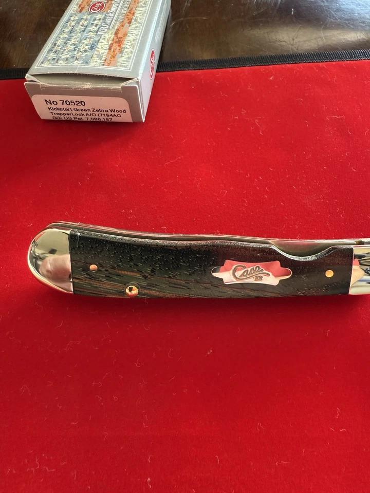 Case XX Trapperlock Kickstarter Green Zebra Wood A/O 7154ACSS - Image 2 of 4