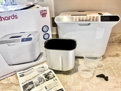 Morphy Richards 48326 Brotbackautomat Maschine Glutenfreie Option Marmelade in Box Sehr guter Zustand 