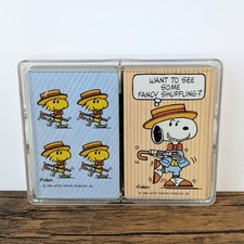 Vintage - Hallmark Snoopy Woodstock Peanuts Playing Card Deck Pair