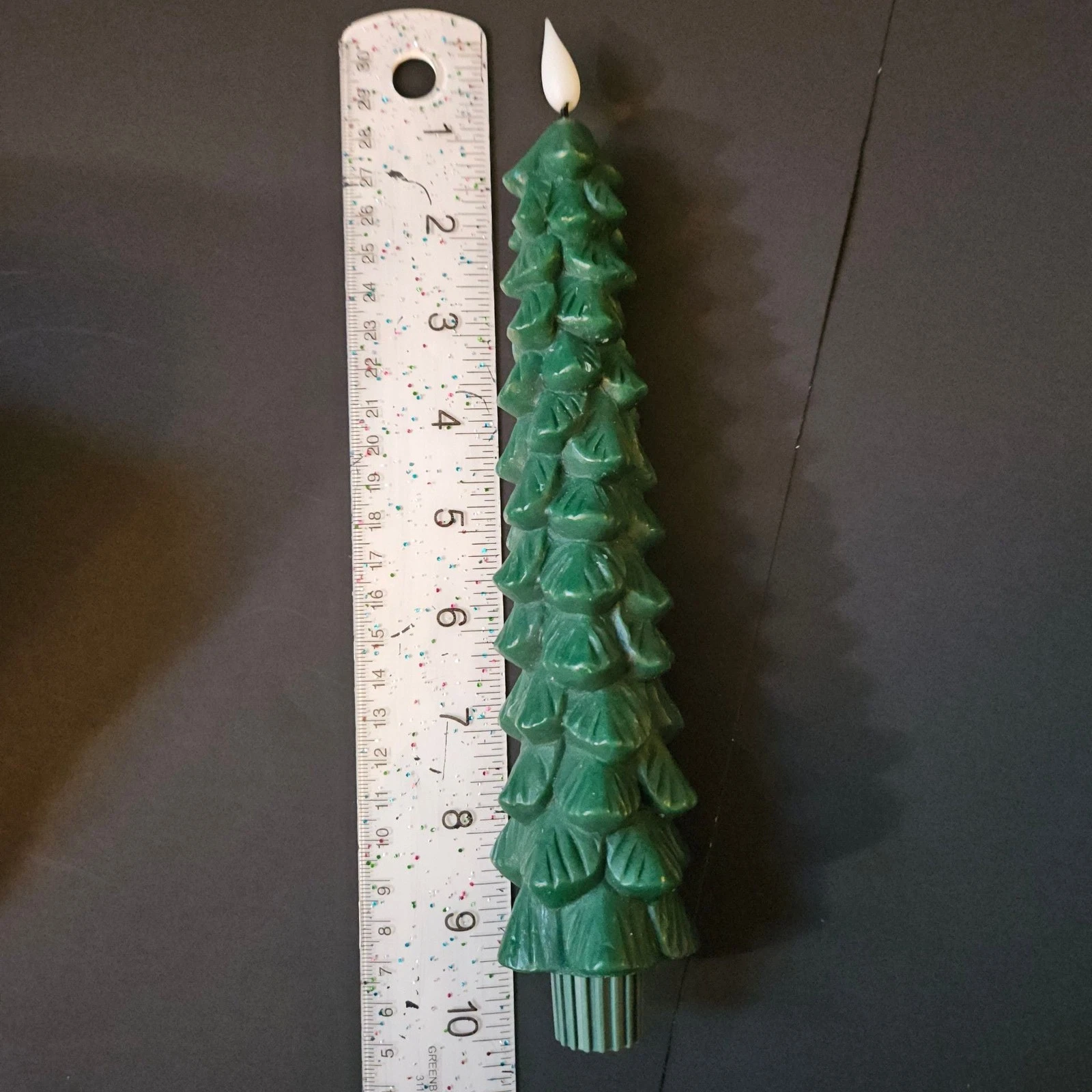 10.5" Tree Taper Christmas Candle Set of 3 - NEW - product detail image 7