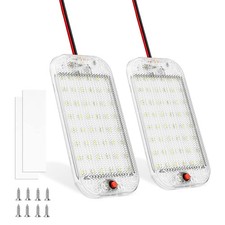 RV Dome Light 12V LED Interior 48LED 800LM White Ceiling Fixture Camper