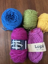 100 Wool Yarn Lot, worsted weight