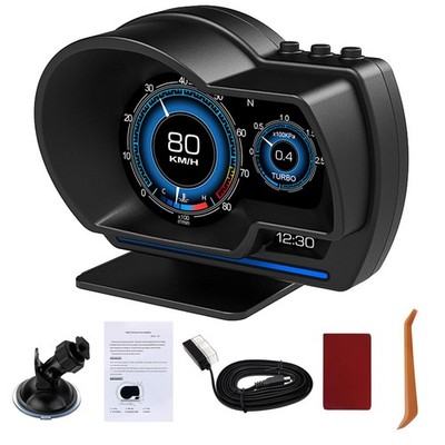 OBD2 Head Up Display for Car, HUD Speedometer for Car with OBD2 GPS Digital S...
