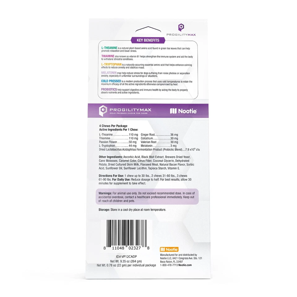 ProgilityMAX Calmante Masticable para Perros, Máxima Fuerza Calmante para Perros con... Foto 2 de 4