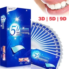 Teeth Brightening Strips for Teeth 3D/5D/9D Whitener Strips Reduced Sensitivity