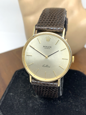 Rolex Watch 3833 Cellini 14k Gold Case Swiss Manual Wind  display picture 3