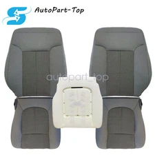 Driver / Passenger Cloth Seat Cover Gray / Driver Foam For 2011-2016 Ford F250