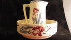 Broc et cuvette de toilette en faience de Lunéville modèle Iris