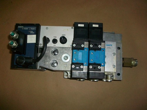 Festo Profibus Pneumatic Solenoid Valve Stack IFB13-30   VIGP-04-FB-D-1   - Afbeelding 1 van 4