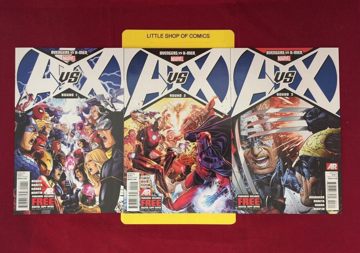 Avengers vs. X-Men Round 0 to 5セット Avengers vs X-Men #0 1 2 3 4 5 6 7 8 9 10 11 12 VFNM Full