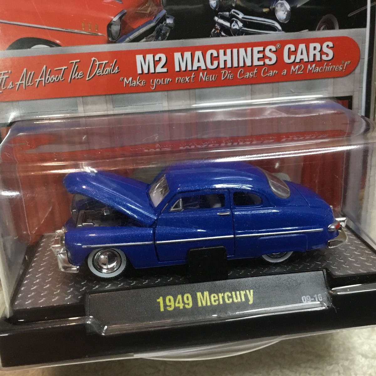 Castline M2 Machines Auto-Thentics 1949 Mercury Blue Sparkle Die