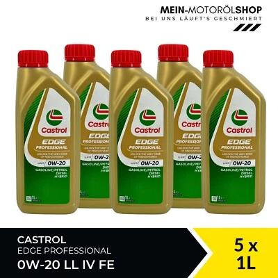 Castrol Edge Professional LL IV FE 0W-20 VW 509 00/508 00 5x1 Liter = 5 Liter
