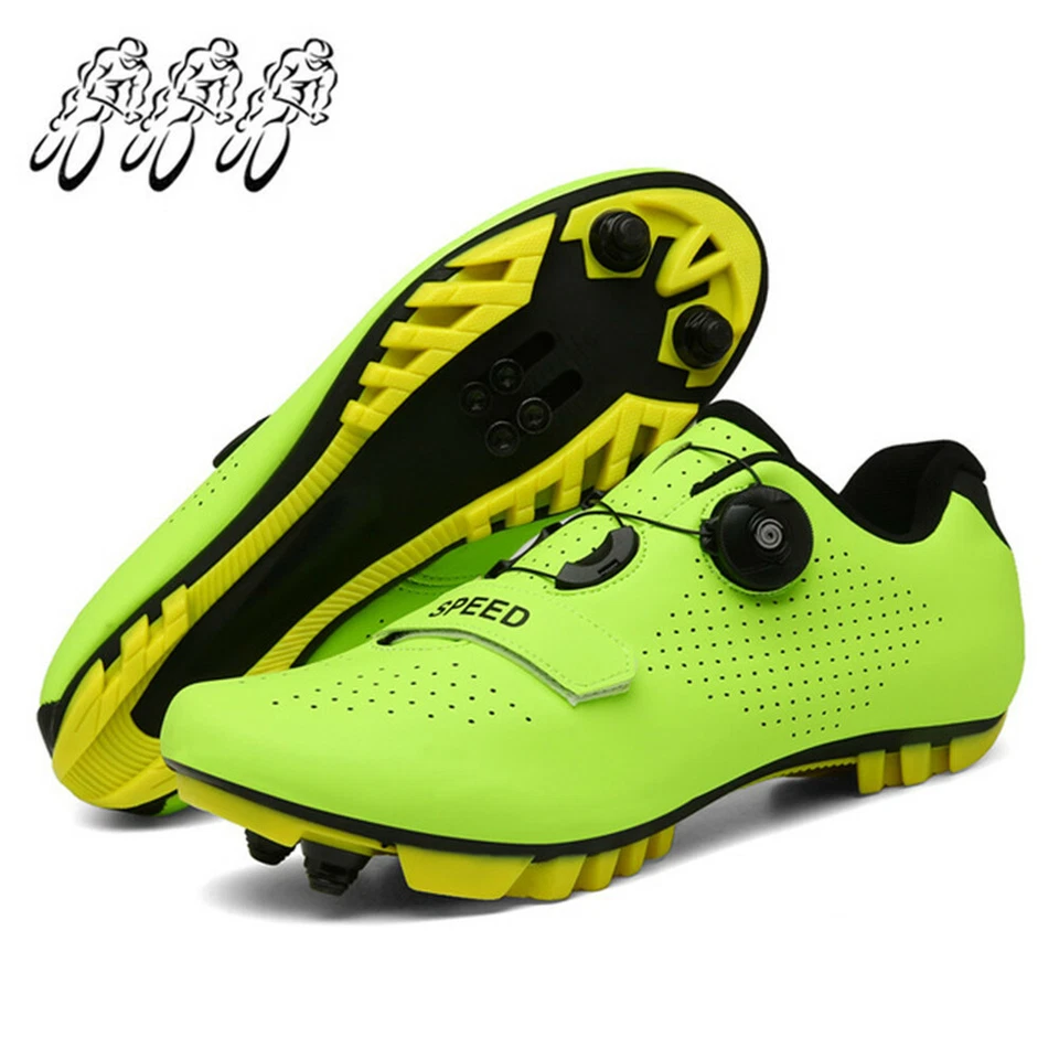 Zapatos de ciclismo de montaña transpirables para hombre Triatlón Bicicleta Zapatos Mtb Bicicleta Tenis Foto 3 de 4