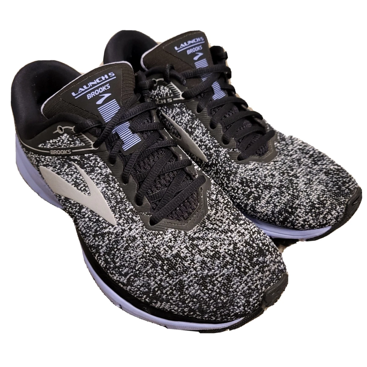 Brooks Launch 5 Running Shoes Black Thistle Purple 1202661B008 Womens Size US 10