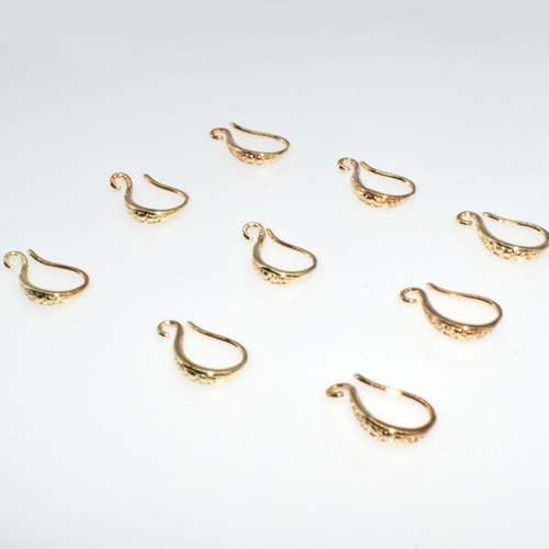 10PCS Nueva Joyería Oro Pellizco ganchos para pendientes por mayor | eBay