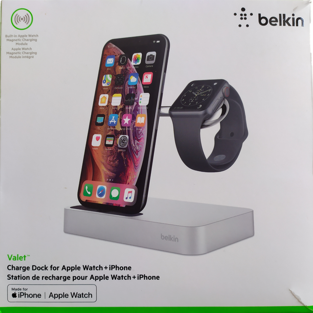Belkin Ladestation Valet silver Apple Watch + iPhone F8J183vfSLV - Wireless  chargers - Photopoint