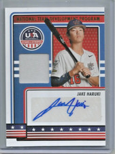 Jake Haruki 2023 Panini USA Stars & Stripes Autograph Game Worn/Used Jersey