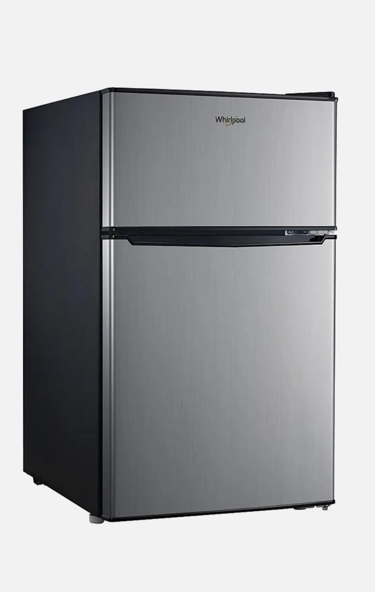 Whirlpool 3.1 cu ft Mini Refrigerator Separate Freezer Stainless