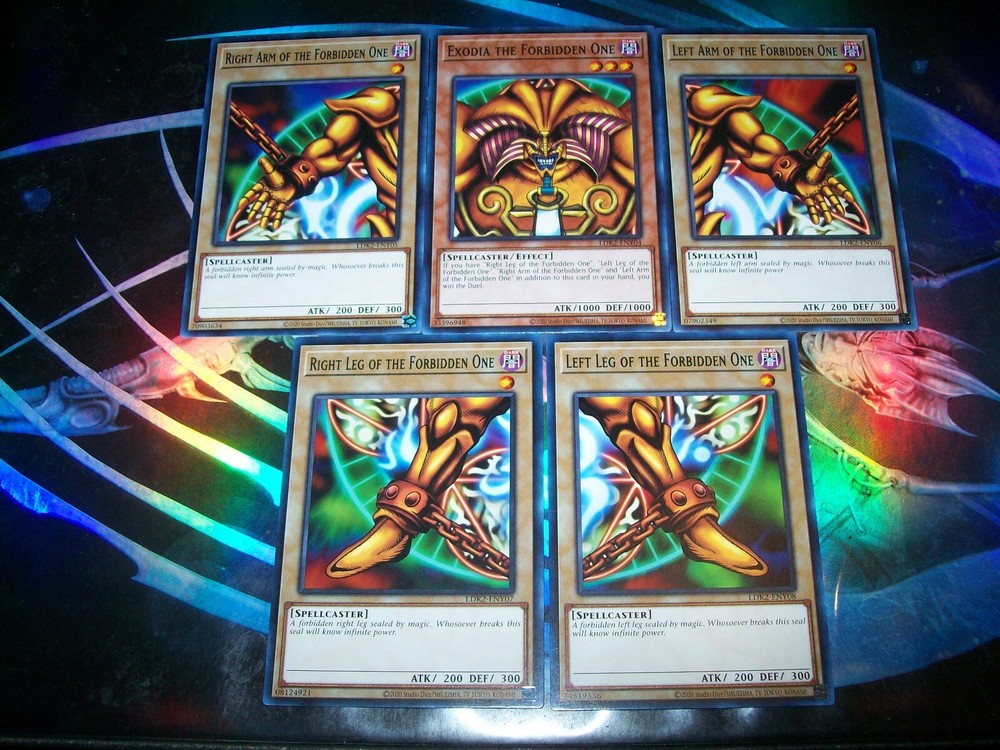 Exodia the Forbidden One Full 5 Card Set Unlimited Edition Common LDK2 Yu-Gi-Oh!