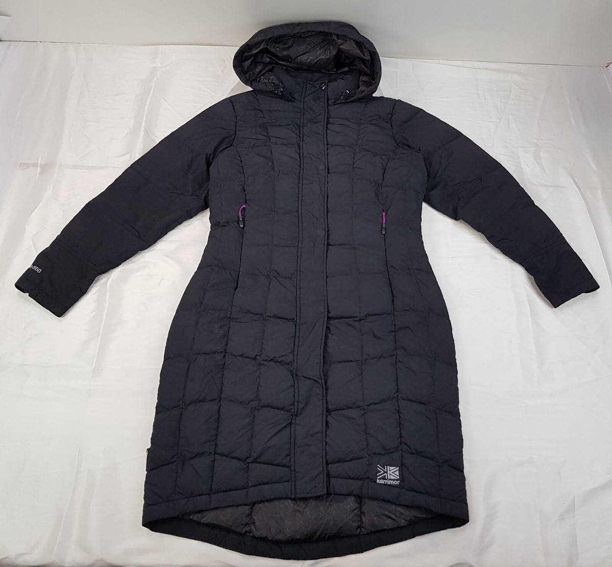 Hood Karrimor Long Down Coat KARRIMOR KS-550 SIZE 10UK M WOMENS
