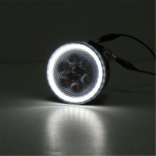 Front Turn Signal Light DRL w/Halo Angel Eyes Fit for Jeep Wrangler JK 2007-2018 - Picture 5 of 10