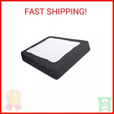 Box Spring Cover Full Size, Elastic Fabric Wrap Around 4 Sides Bed Skirt, Sleek