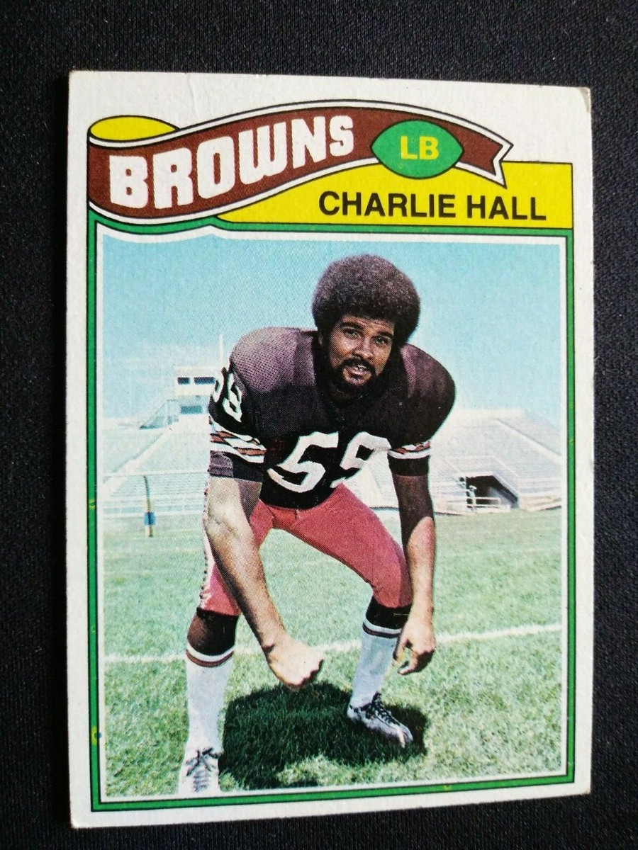 1977 Topps Football Card # 458 Charlie Hall - Cleveland Browns | eBay