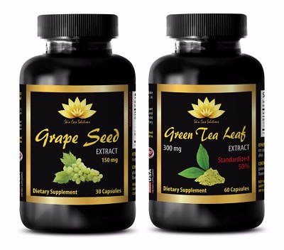 Antioxidant tablets - GRAPE SEED EXTRACT - GREEN TEA EXTRACT COMBO - grape seed 