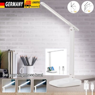 LED dimmbar Schreibtischlampe Tischlampe Leselampe flexibel  USB Tisch-Lampe DHL