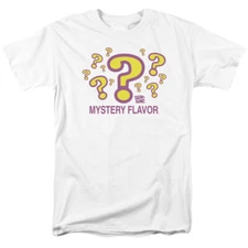 Dum-Dums Mystery Flavor T Shirt Mens Licensed Sucker Lollipop Candy White
