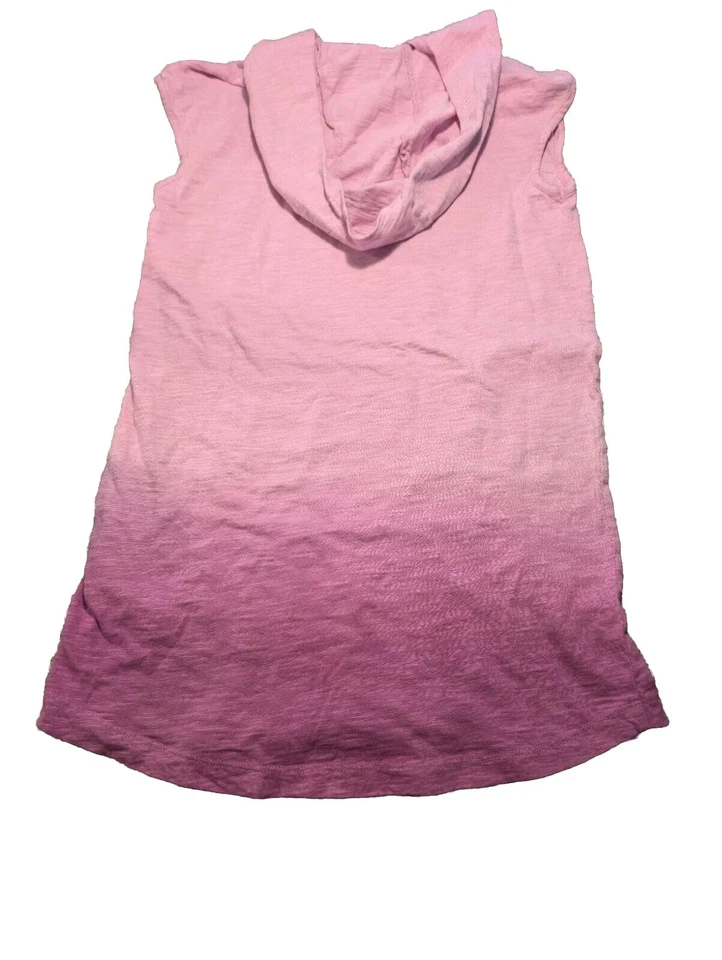 Antiguo Vestido de Encubrimiento Azul Marino Niñas Púrpura Con Capucha Sin Mangas Talla L 10-12 Foto 2 de 2