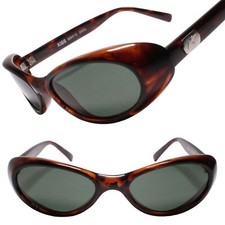 Timeless Genuine Vintage Womens Cat Eye Oval Lens Tortoiseshell Sunglasses
