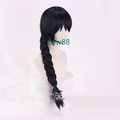 Jujutsu Kaisen Amanai Riko Cosplay Wig Same Model Blue Black Braided Hair Wig - Picture 2 of 4