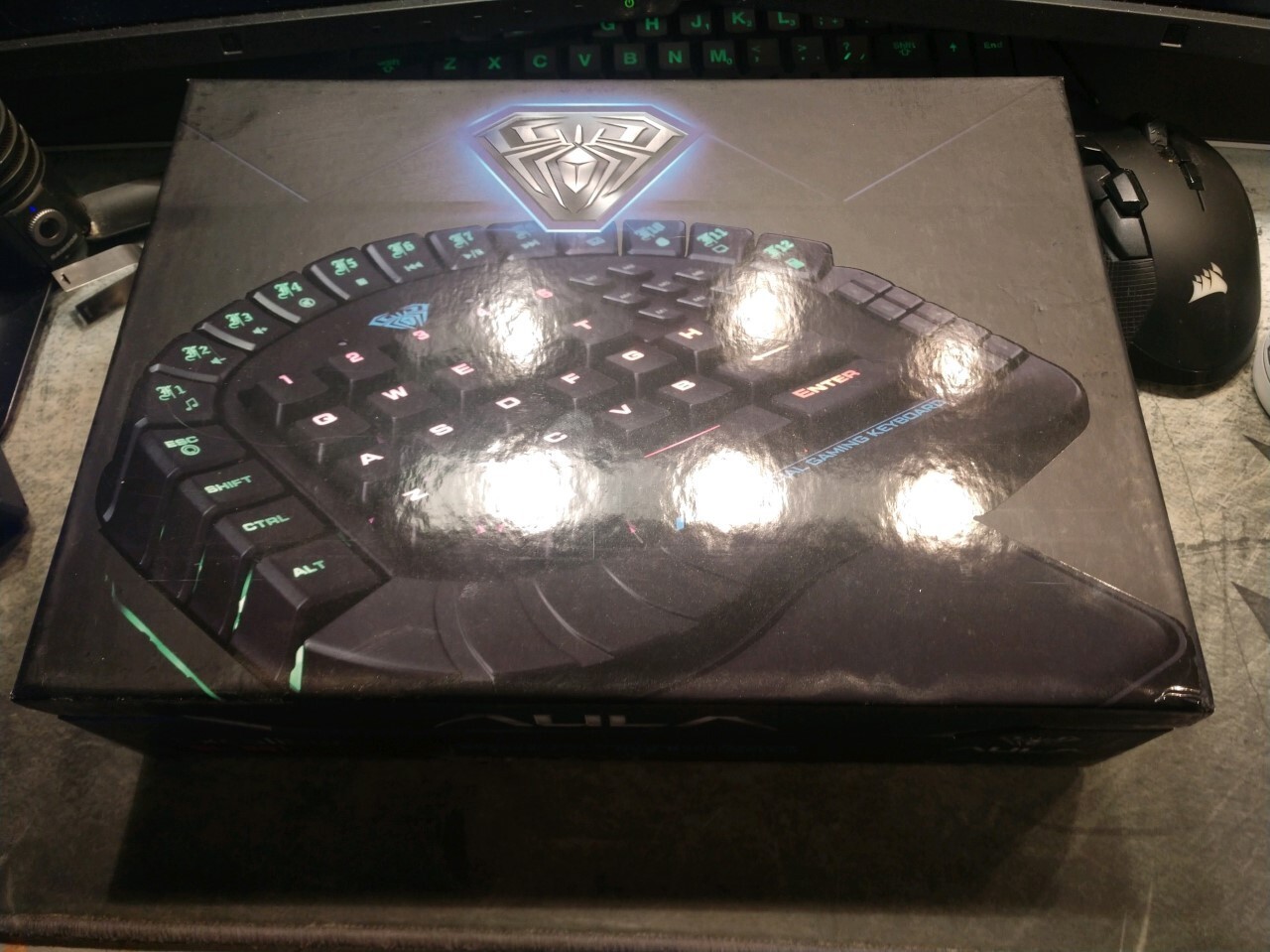 AULA 30 Programmable Keys One Handed Merchanical Gaming Keyboard - RGB Backlit