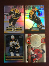 Patrice Bergeron Hockey Card Lot -4 Tim Horton Cards- Boston Bruins
