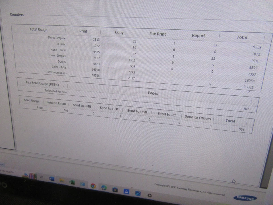 Samsung 3060 C3060FR Printer Colour MFP A4, Low Count: Under 21K, WARRANTY! - Image 4 of 4