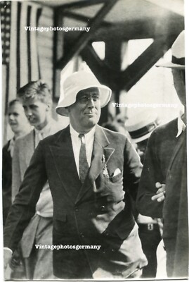 D4276 Foto 1935 USA US Präsident Franklin D. Roosevelt Amerika