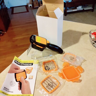 NutriChopper 5-in-1 Compact Portable Handheld Kitchen Slicer w/Storage Container
