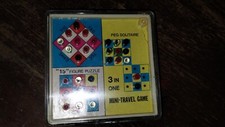 Vintage 3 in One Mini Travel Game 