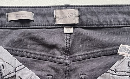 Universal Thread lila grau distressed hoher Bund Skinny Jeans Größe 12/31R - Bild 3 von 5