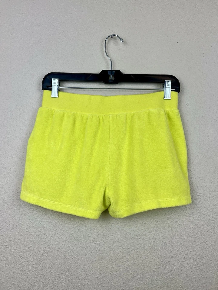 Pantalones Cortos Xhilaration NIÑA TALLA XL Amarillo Neón Terry Juvenil Cordón Cintura Elastizada Foto 4 de 4