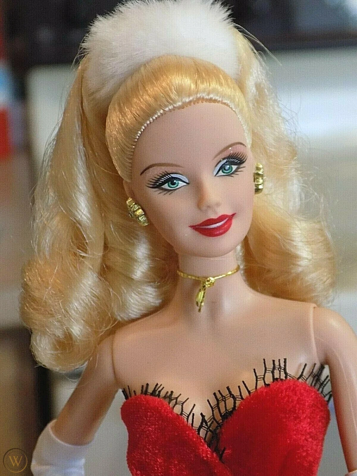 Poupée Barbie  par Mattel édition collector 2007 vacances #K7958 velours rouge  - Photo 1/7