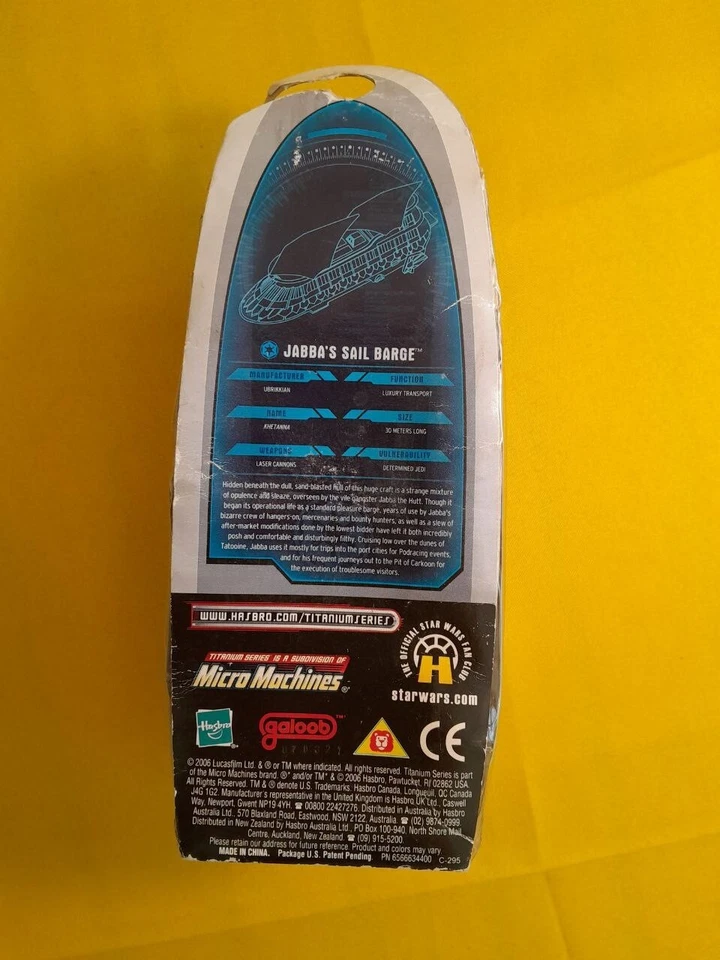 Lot Of 3 Titanium Star Wars Die Cast - Jabba Barge - Dewback - Arc-170 - T18-2 - Image 3 of 4