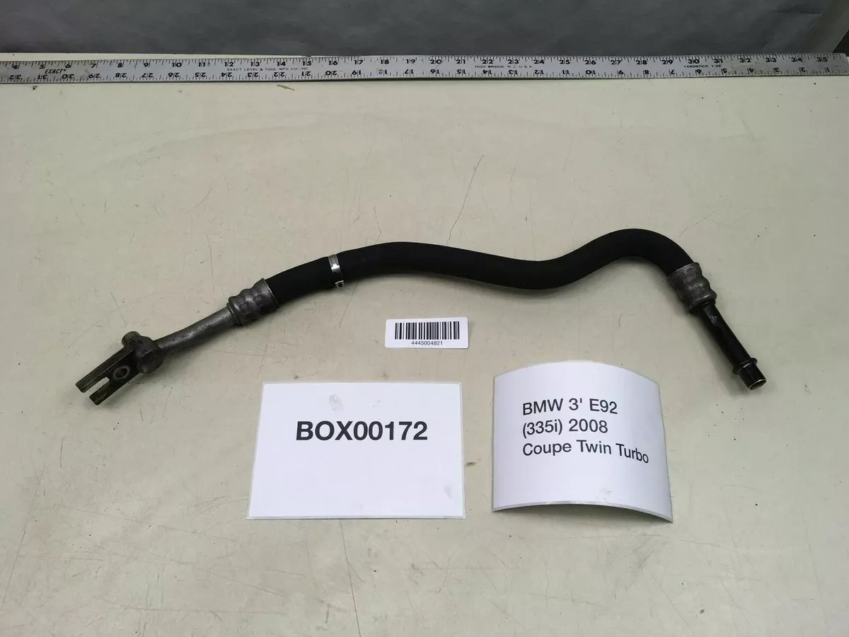 2008 BMW 335I E92 COUPE ENGINE TURBOCHARGER OIL RETURN PIPE HOSE