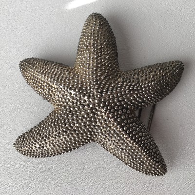 Vintage Margarita Barrera Signed Starfish Belt Buckle  display picture 2