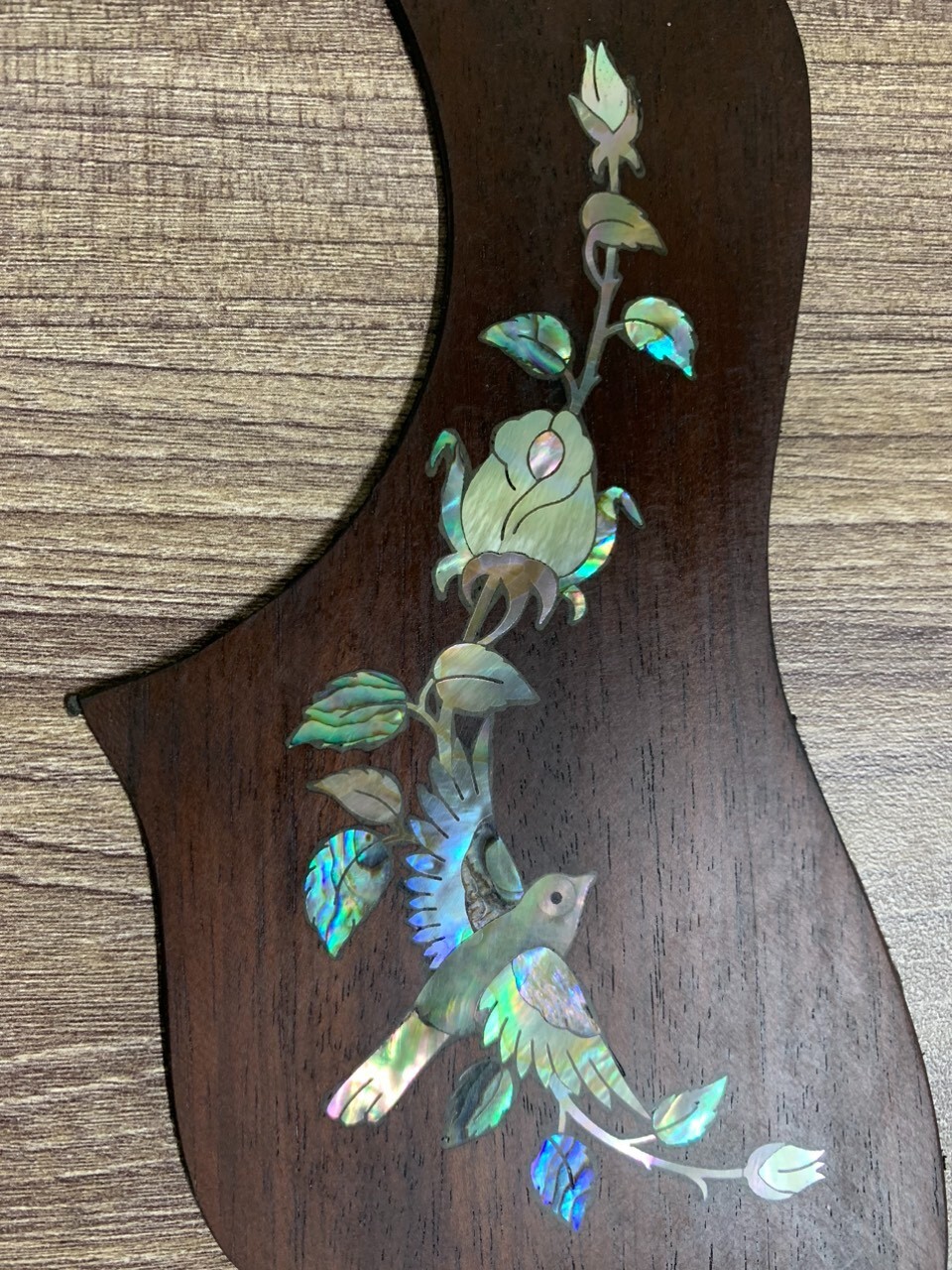 BUY 1 GET 1 Bird Shell Inlay Solidwood Pickguard Adhesive Tape Back ...