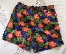Caribbean Swimwear Mens Shorts L Large Used Floral
