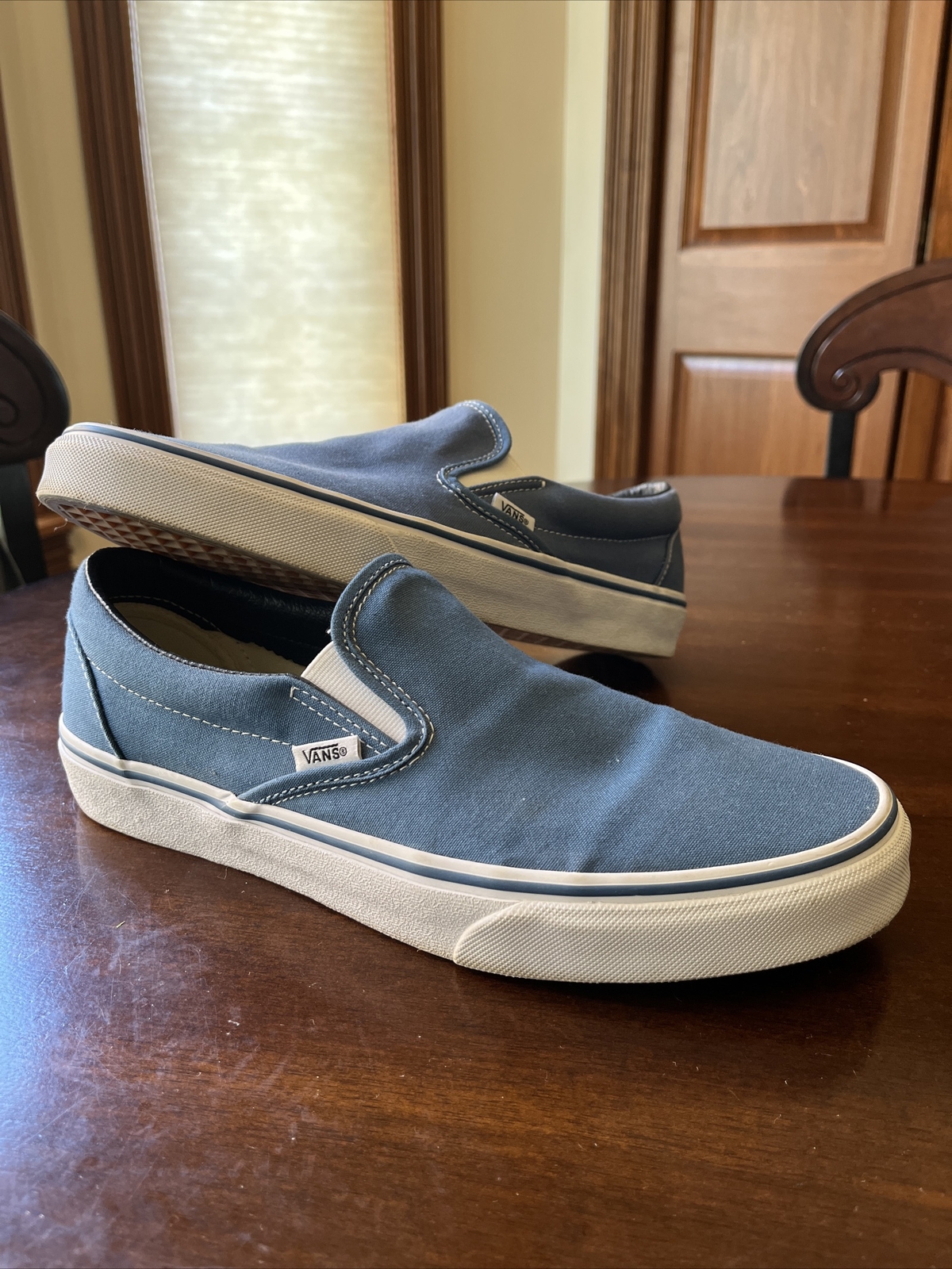 vans slip on blue | eBay